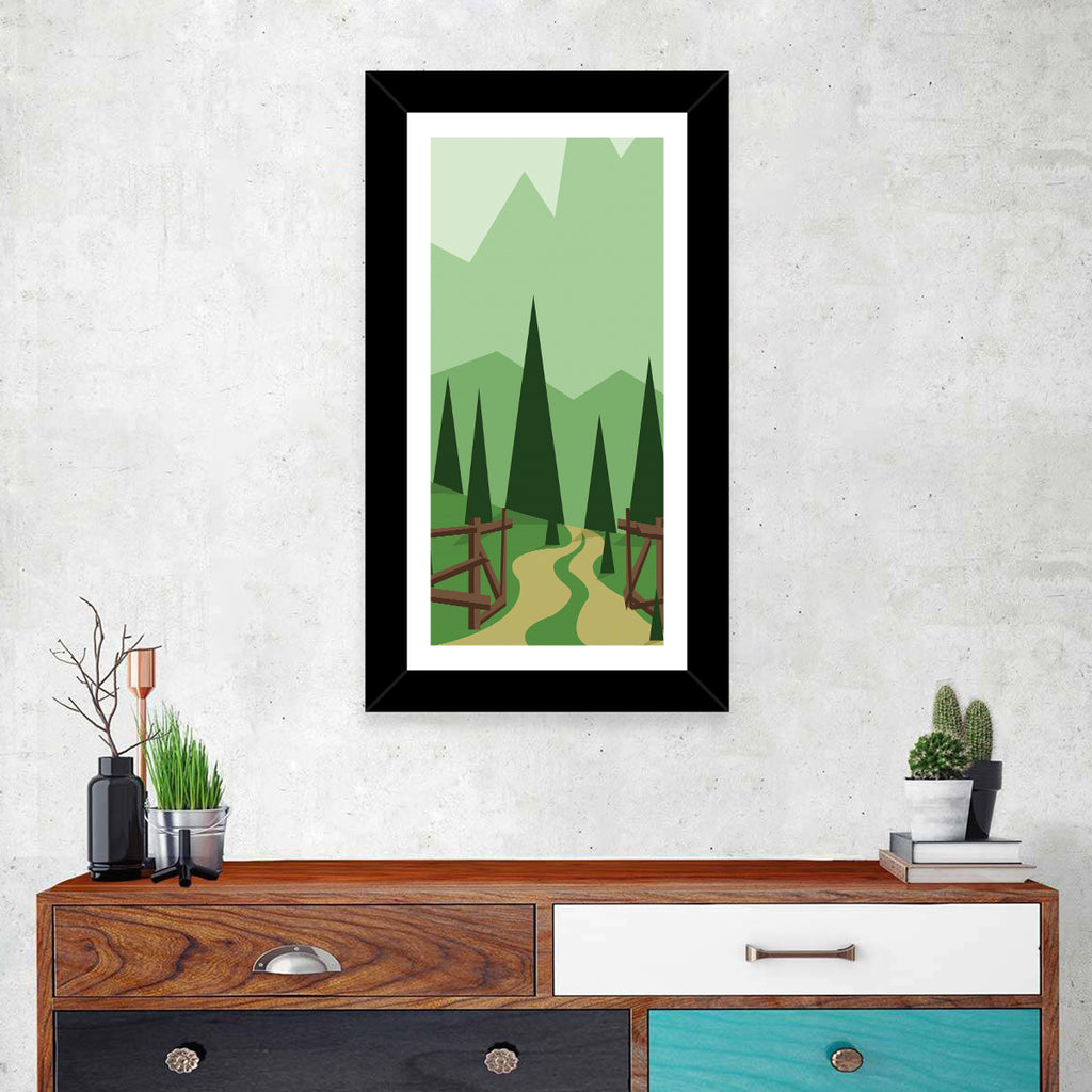 Winding Forest Path Wall Art