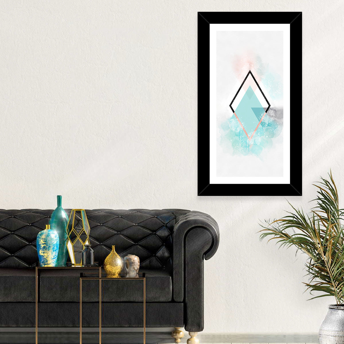 Scandinavian Geometric Abstract IV Wall Art