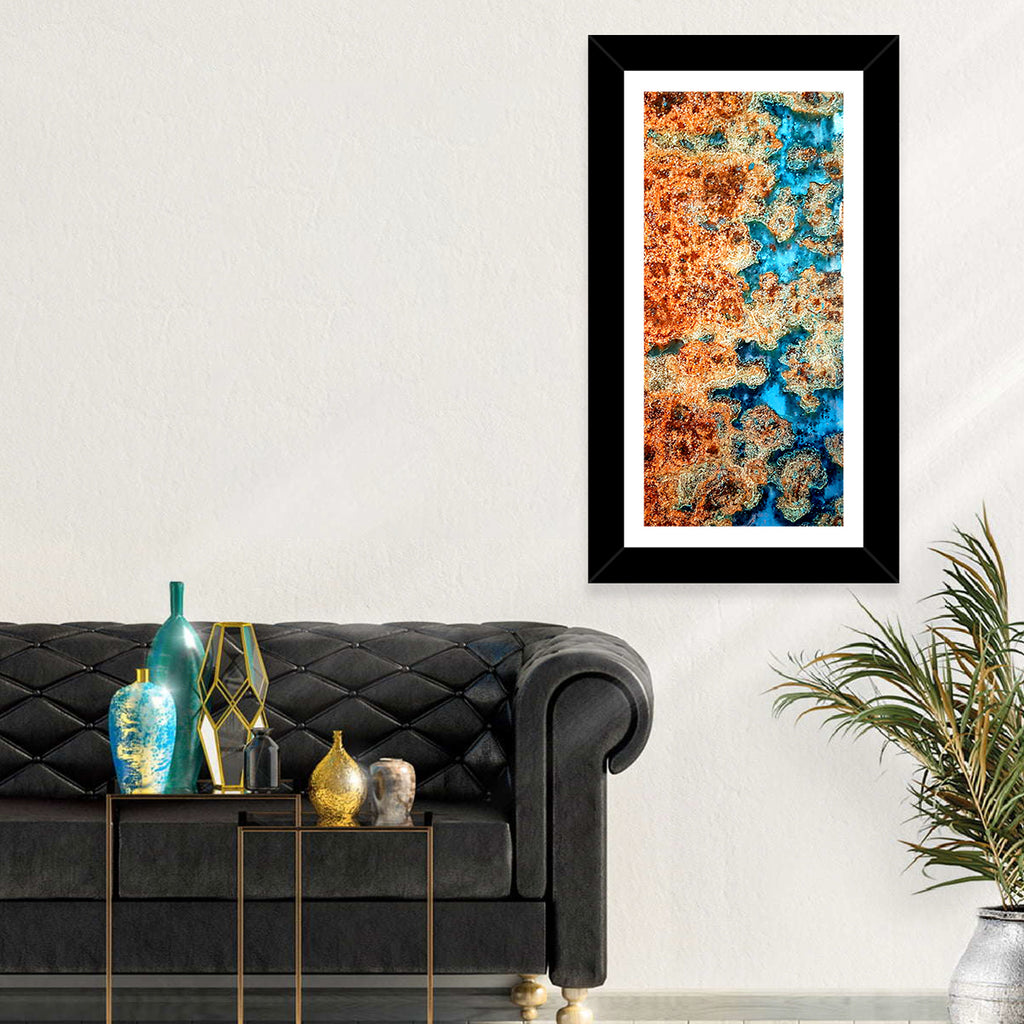 Oxidized Steel Abstract Wall Art