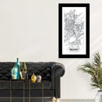 Belfast City Map Wall Art