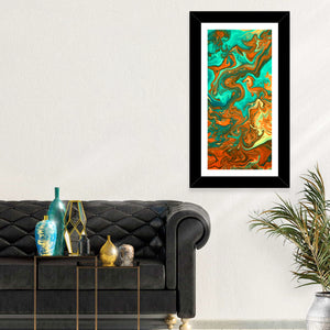 Blue Streams Abstract Wall Art