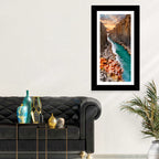 Stuðlagil Canyon Basalt Columns at Golden Hour Wall Art