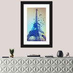 Retro Eiffel Tower Illustration Wall Art