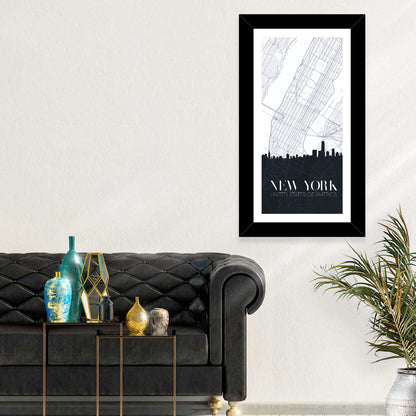 New York City Map Wall Art