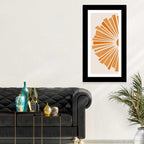 Semicircular Sunburst Minimalist Wall Art