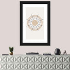 Textured Boho Sunburst Wall Art