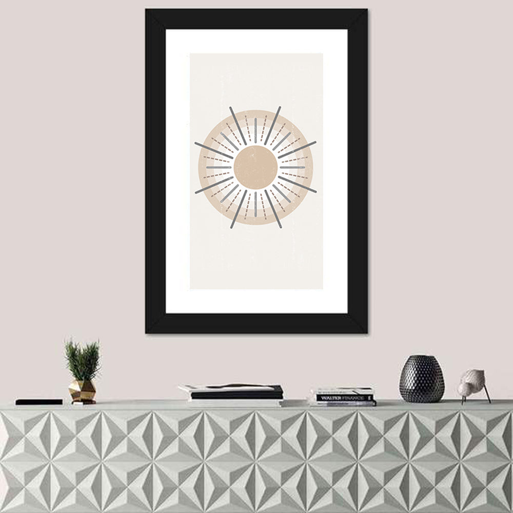 Textured Boho Sunburst Wall Art