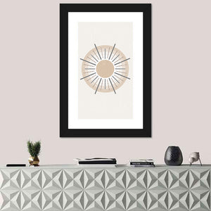 Sun Print Boho Minimalist I Wall Art