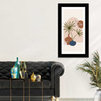 Palm Leaves and Vases Abstract Wall Art