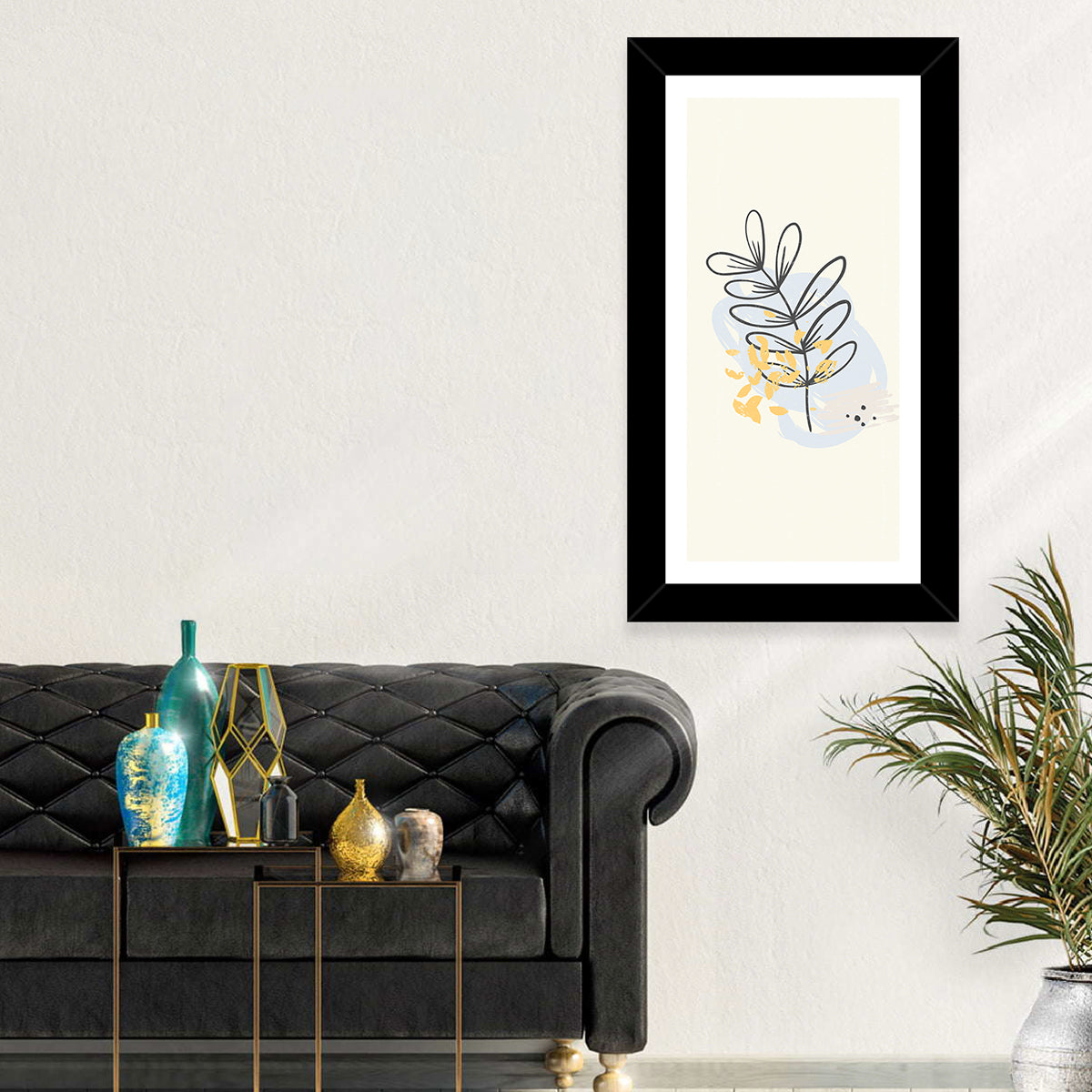 Falling Leaves Illustration Wall Art