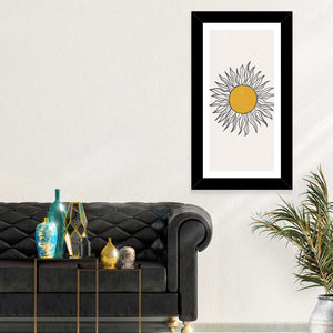 Sun Boho Minimalist V Wall Art