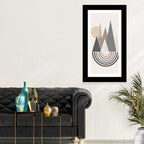 Minimalist Boho Pyramids Wall Art