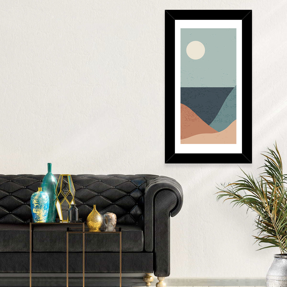 Moonlit Coastal Dunes Wall Art