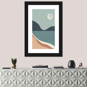 Mountain Lake Minimalist Wall Art