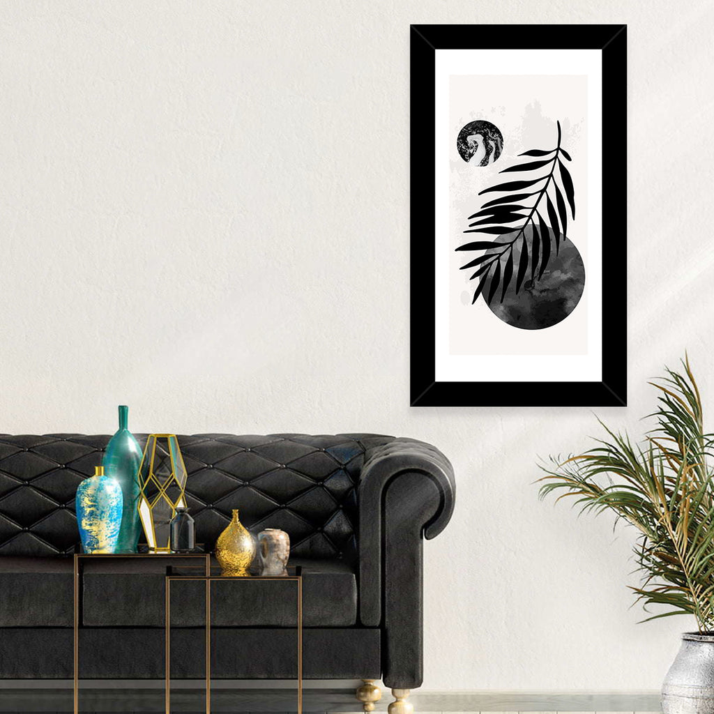 Minimal Palm Leaf Study Wall Art