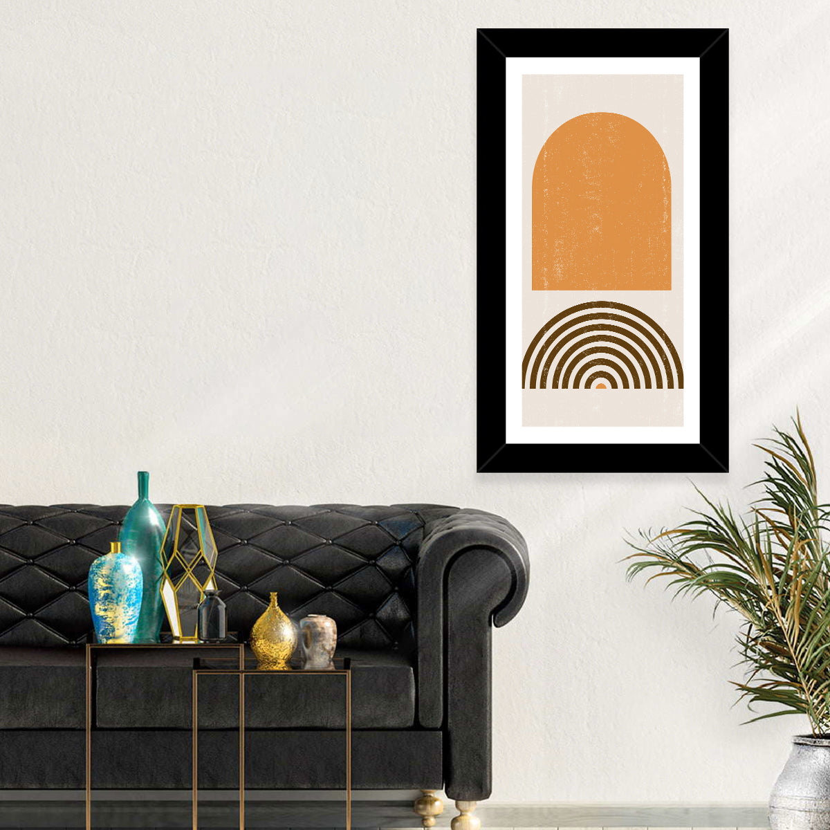 Burnt Sunrise Abstract Wall Art