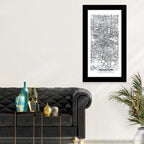 Houston Street Grid Map Wall Art