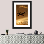 Turboprop Military Transport Silhouette Wall Art