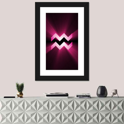 Aquarius Symbol Wall Art