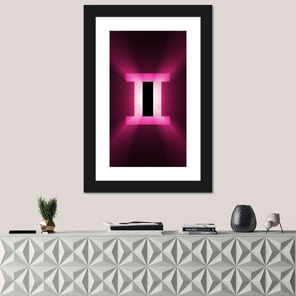 Gemini Symbol Wall Art