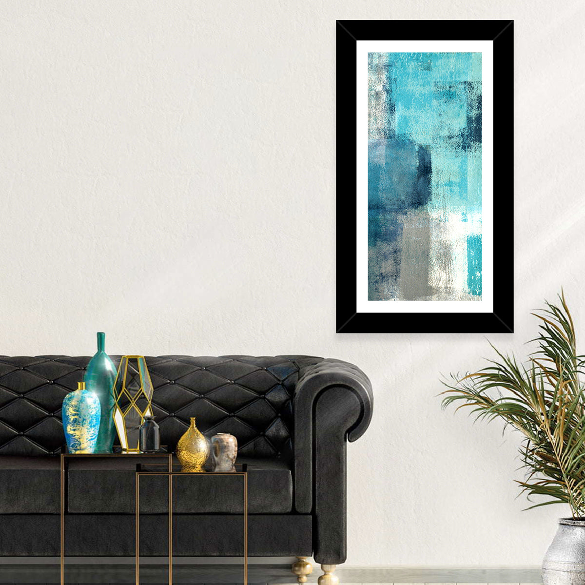 The Escape Abstract Wall Art in a room, portrait