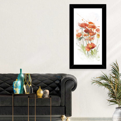 Blooming Poppy Flowers Wall Art