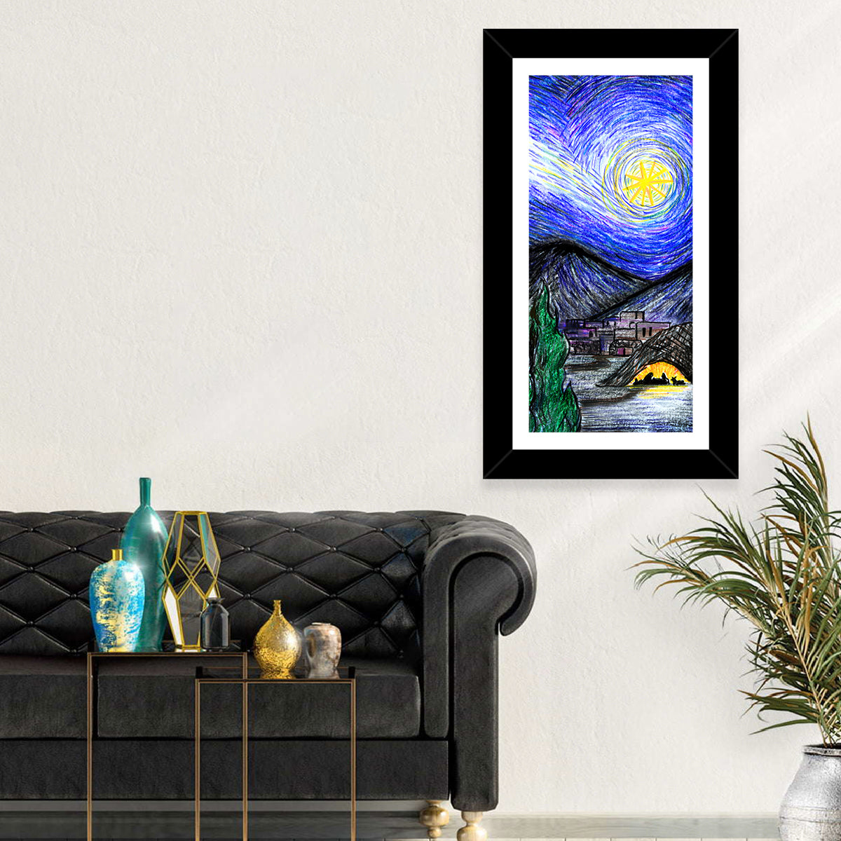 Starry Night Over Bethlehem Wall Art