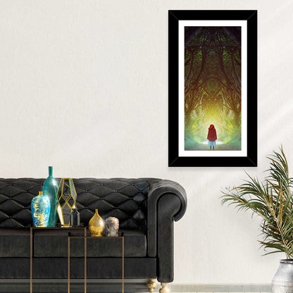 Hedges Forest Pathway Wall Art