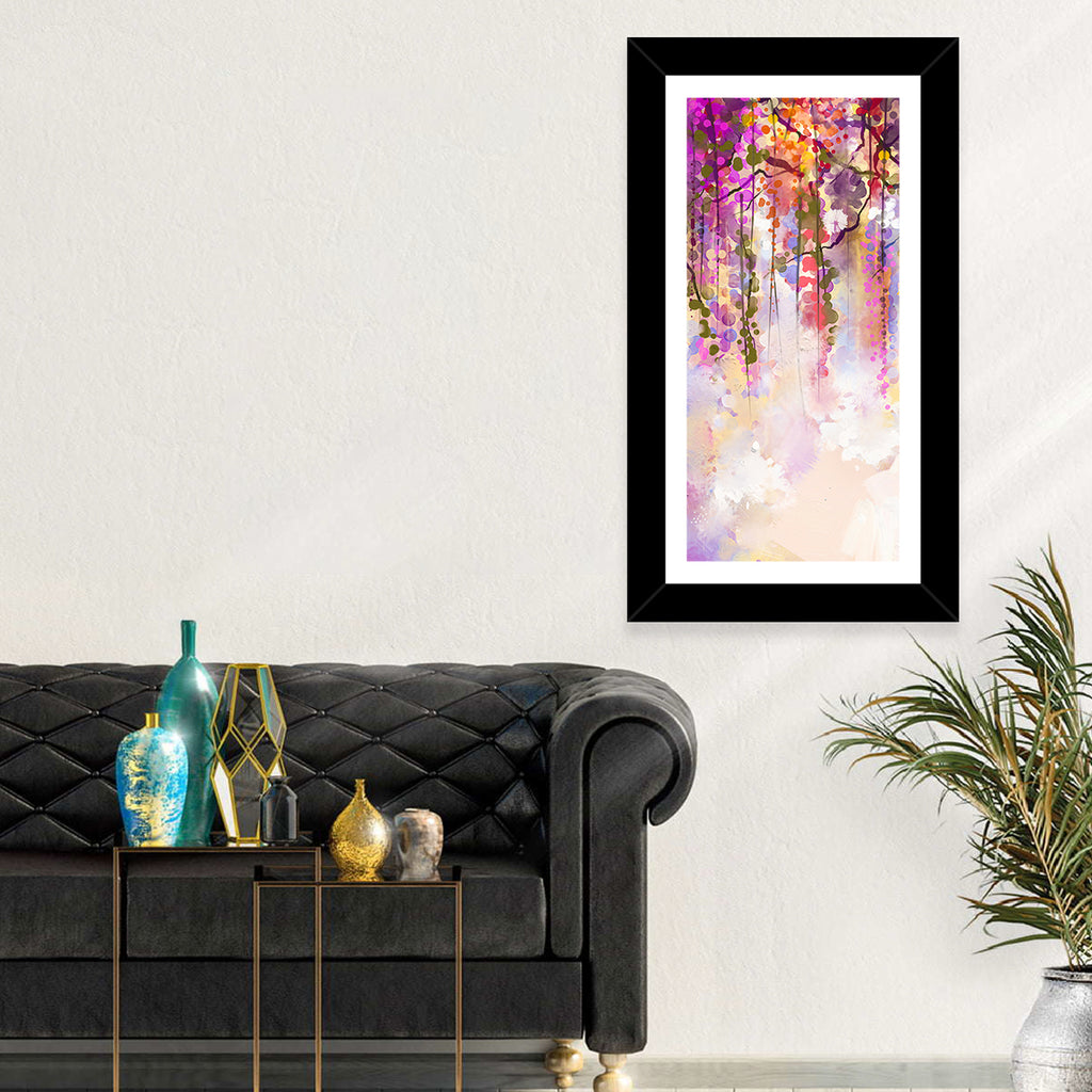 Wisteria Floral Abstraction Wall Art