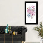 Pink Watercolor Bouquet Illustration Wall Art