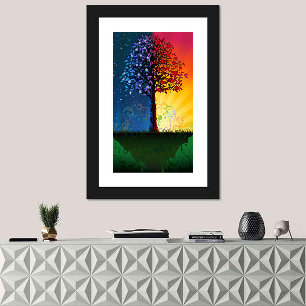 Tree of Day and Night Wall Art