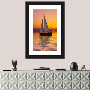 Sailboat Sunset Wall Art