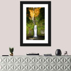 Multnomah Falls at Golden Hour Wall Art