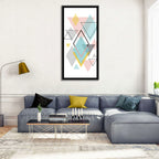 Scandinavian Geometric Pastel Composition Wall Art