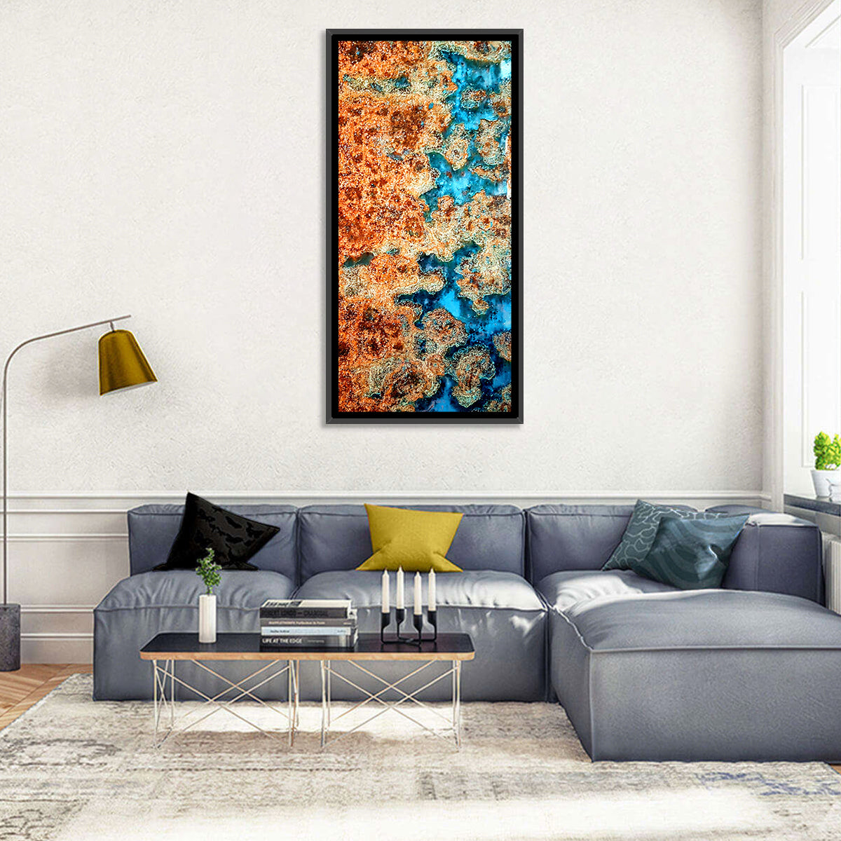 Oxidized Steel Abstract Wall Art
