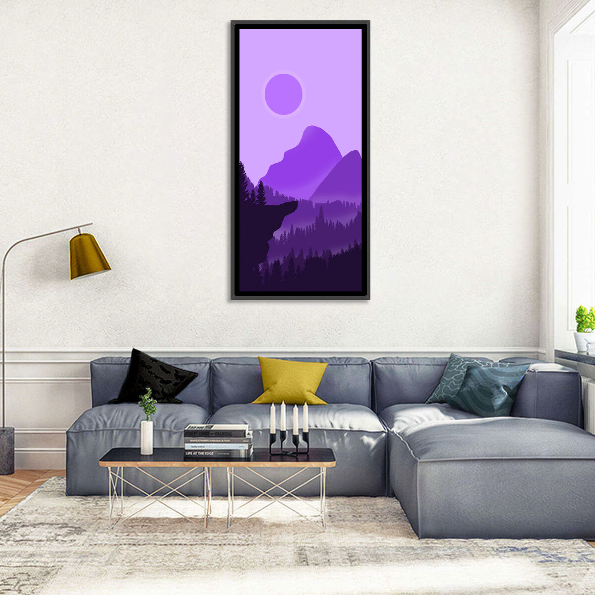 Purple Mountain Dusk Wall Art