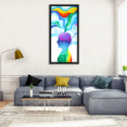 Thinking Mind Silhouette Wall Art