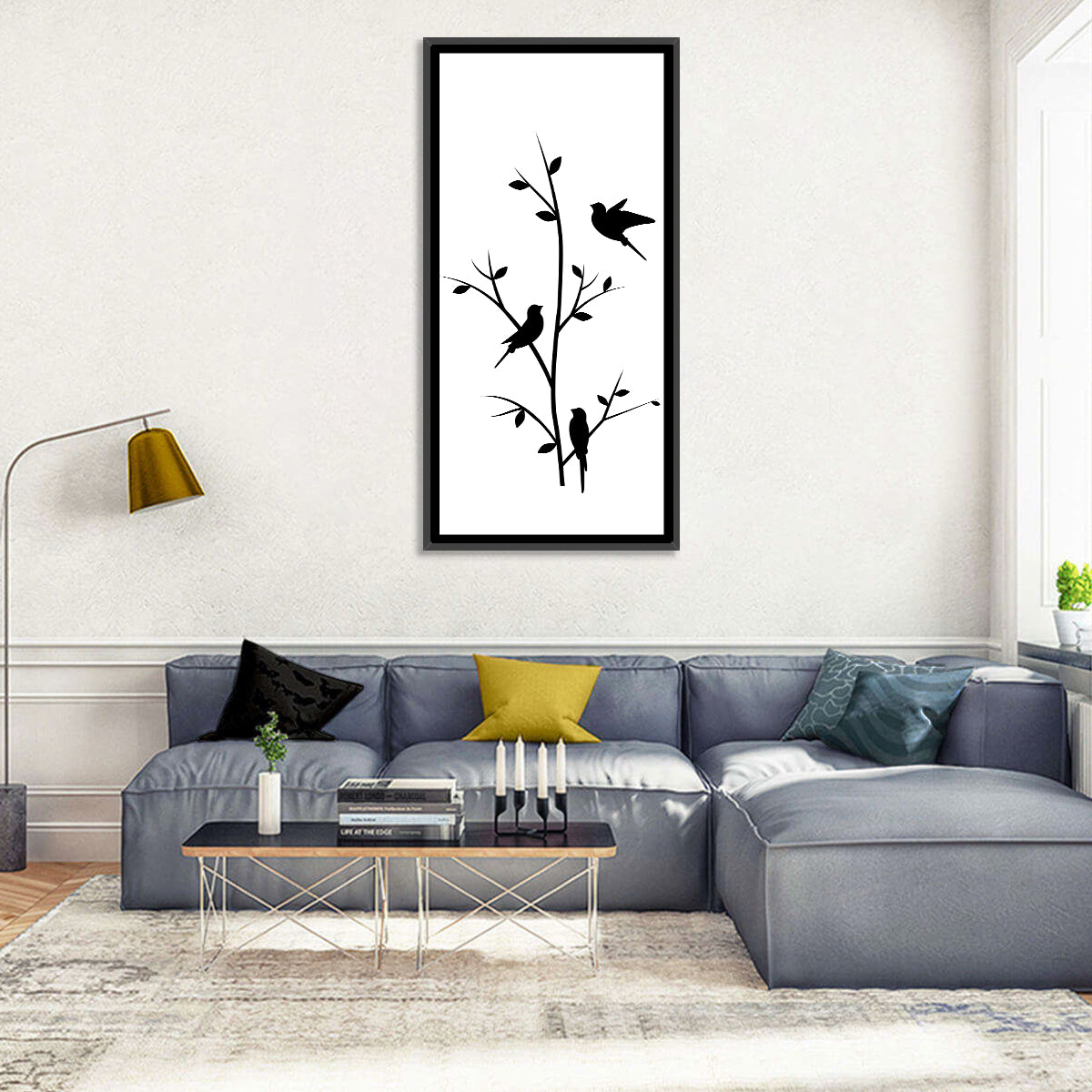 Birds on Branches Wall Art