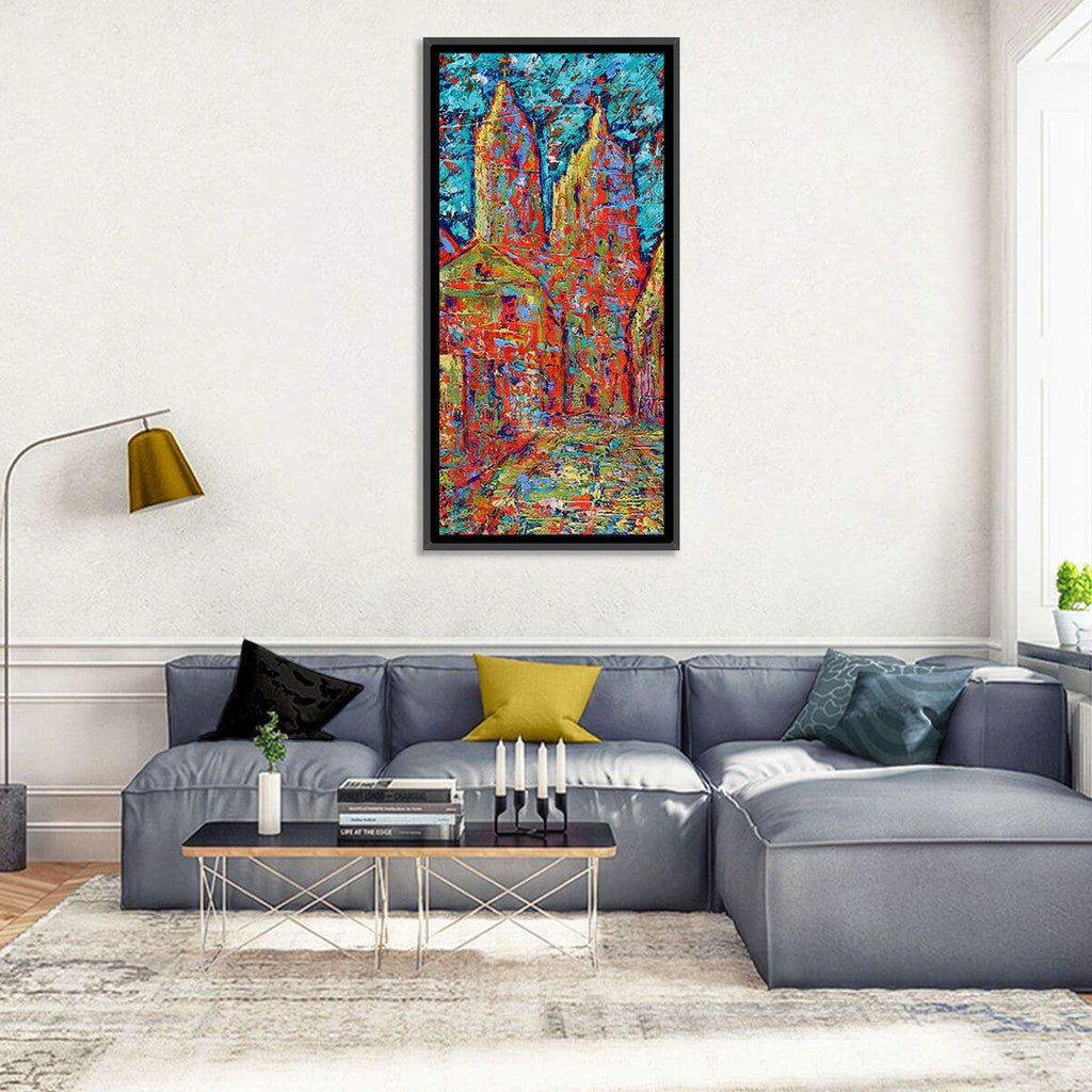 Gothic Spires Cityscape Wall Art