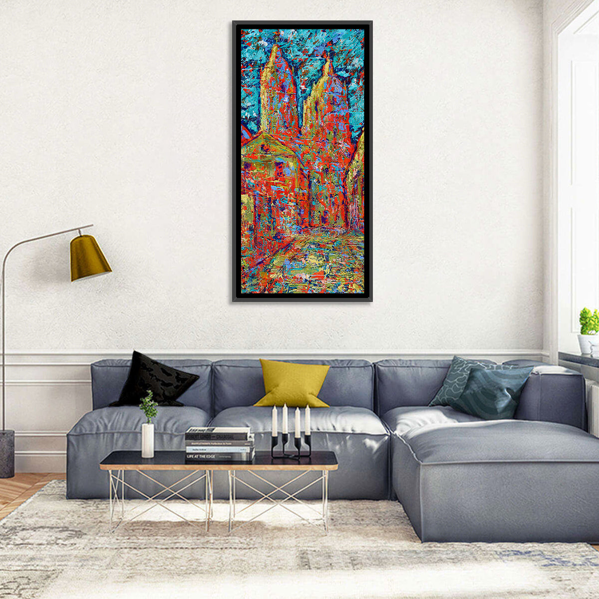 Gothic Spires Cityscape Wall Art