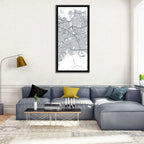 Queens Map with Jfk Airport Wall Art