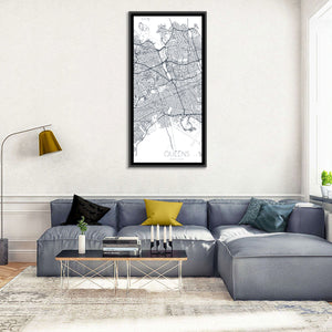 Queens New York City Map Wall Art