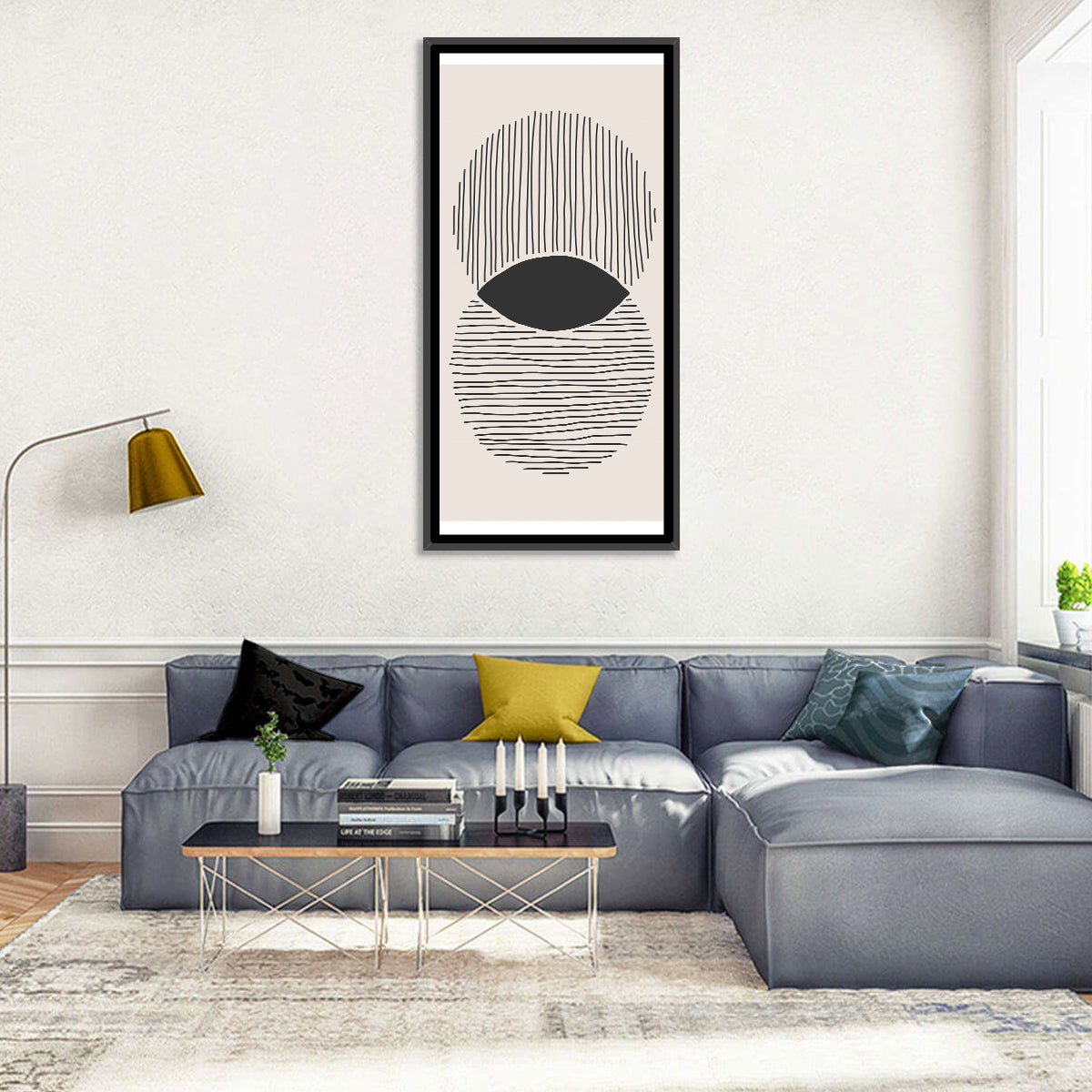 Boho Geometric Circles Wall Art