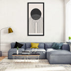 Minimalist Black Sun Wall Art