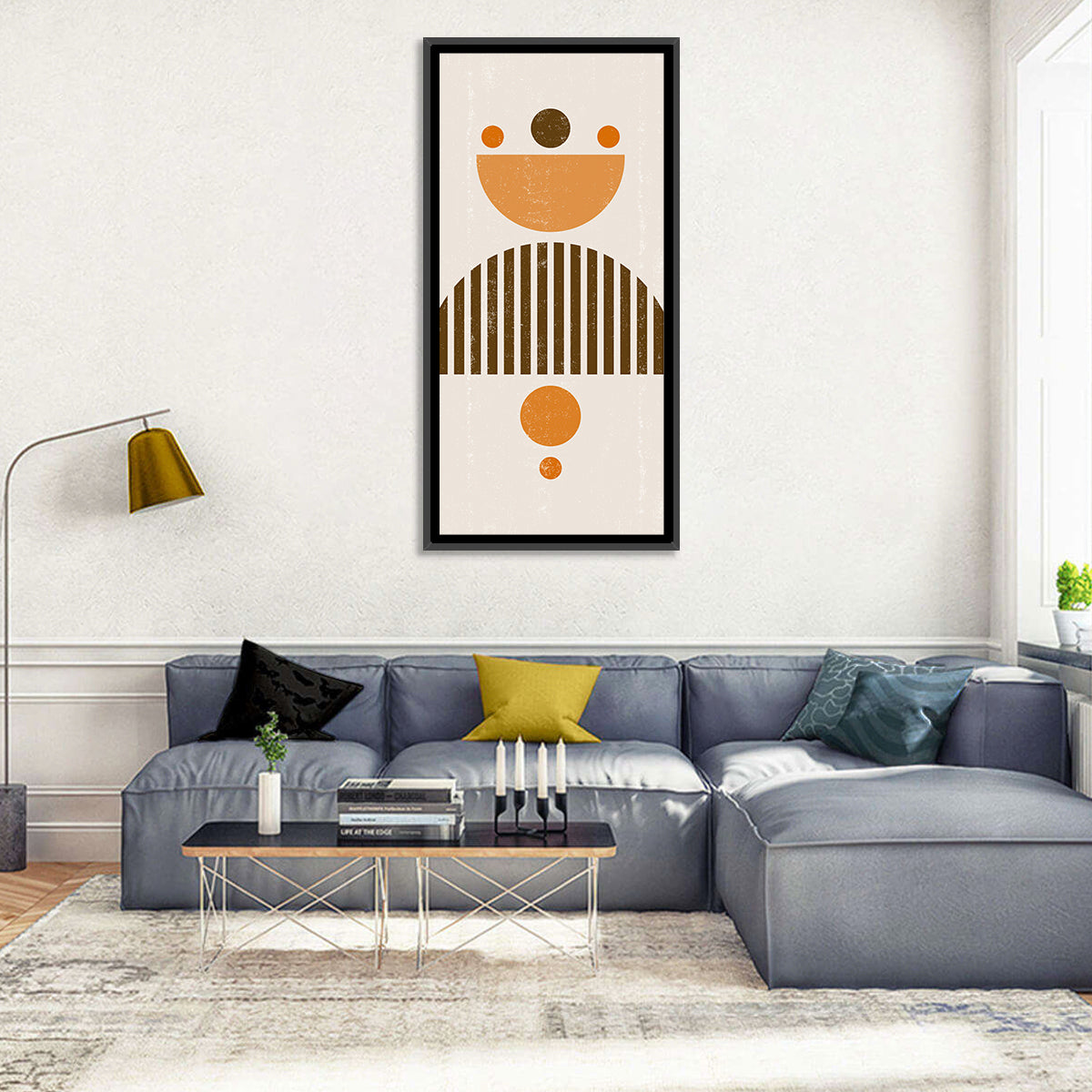 Mid-century Moon and Sun Wall Art