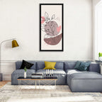 Mauve Botanical Line Wall Art