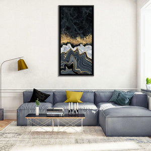 Black Gold River Wall Art