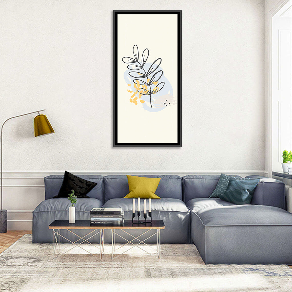 Falling Leaves Illustration Wall Art