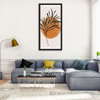 Long Palm Frond Minimalist Wall Art