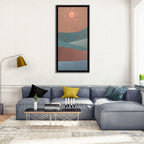 Minimalist Mountain Sunrise Wall Art